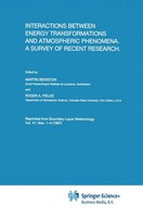 Martin Beniston (U. A.) | Interactions Between Energy Transformations And...