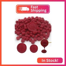 250pcs Wax Seal Beads Red, Andotopee Premium Sealing Wax Beads for Stamp Seals,