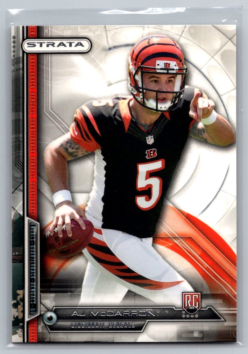 2014 Topps Strata #143b A.J. McCarron Photo Variation Pointing