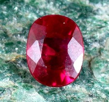 Certified Natural Beryl Bixbite Red Emerald 3.30 Ct/9 mm Oval Gemstone T13729