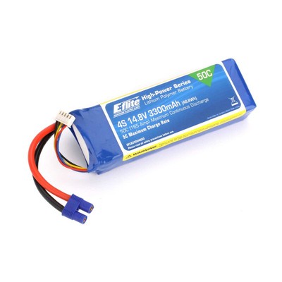 4S 14,8V 3300mAh 50C LiPo-Akku m. EC3-Stecker