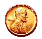 1954 S GEM BRIGHT RED HIGH GRADE  UNCIRCULATED  LINCOLN CENT (1 COIN)