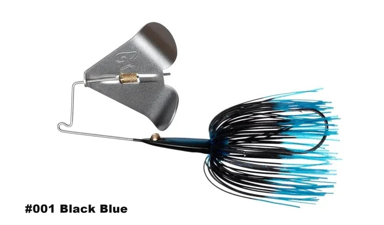 Teckel MAXQUEAKER 1/2oz #001 BLACK BLUE Color Buzzbait Topwater Squeaky Dolphin - Image 2