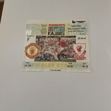 RARE MANCHESTER UNITED V LIVERPOOL FA CHARITY SHIELD 1990 TICKET STUB