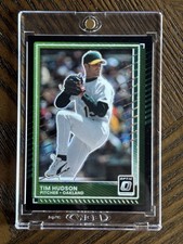 2025 Donruss Baseball Tim Hudson Optic Black Velocity Prizm Oakland A's