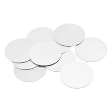 10 Pack Stamping Blank Aluminum Round DIY Tags Silver 64mm 2.5 Inch Craft