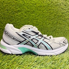 Asics Gel-1130 Boys Size 4Y White Silver Athletic Running Walking Shoes Sneakers