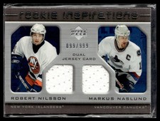 2005-06 Upper Deck Rookie Update Robert Nilsson/Markus Naslund Rookie 099/999