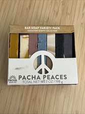 PACHA PEACES LOT OF (3) 7 OZ. EA. PLANT BASED BAR SOAP 7 DIFFERENT SOAP SCENTS