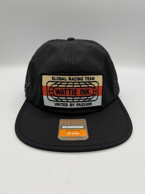 Wattie Ink Global Racing Team Patch Logo Strapback Packable Cycling Running Hat