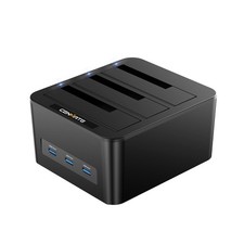 3 Bay Hard Drive Enclosure for 2.5 /3.5" SATA HDD/SSD with USB A/C 3.0, Hard ...