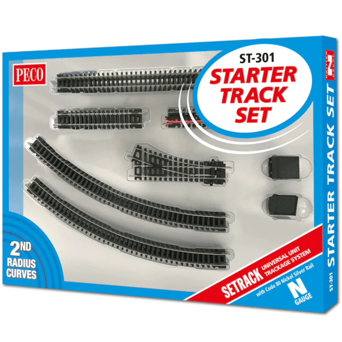 Peco ST-301 Starter Track Set 2nd Radius - N Gauge
