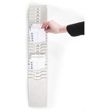 PYRAMID 400-X Time Card Rack,Light Gray,34 1/2in H 25KK06
