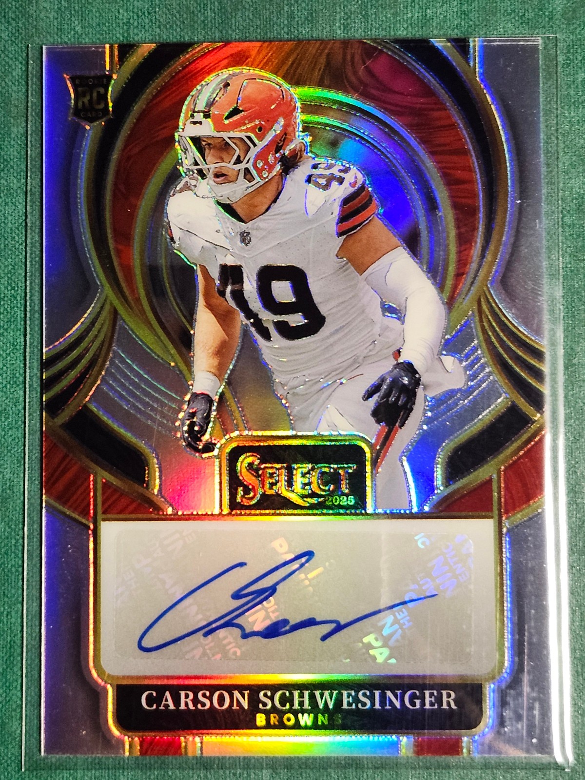 2025 Panini Select - Autograph - Carson Schwesinger #SIP-CSR