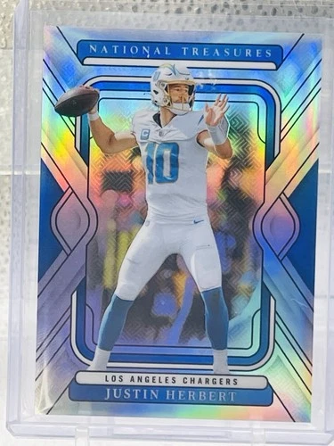 JUSTIN HERBERT - 2024 Panini National Treasures Prizm Silver Holo /35 - CHARGERS