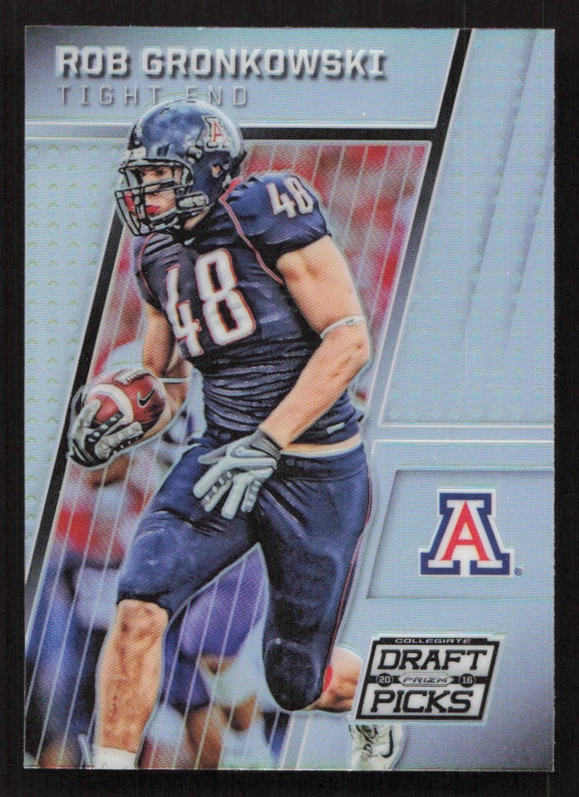 2016 Panini Prizm Collegiate Draft Picks Rob Gronkowski Silver Prizm #85 Card