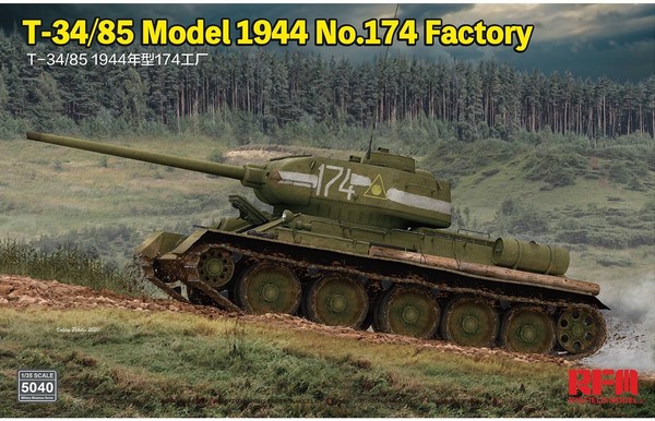Modell Panzer T-34/85 Modell 1944 No.174 Werk RYE Field Model 5040 1:3 5 Maqu-image