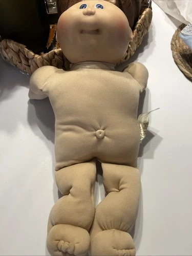 VTG 1978 1982 Cabbage Patch Kids Boy Preemie Doll Light Brown Hair Blue Eyes