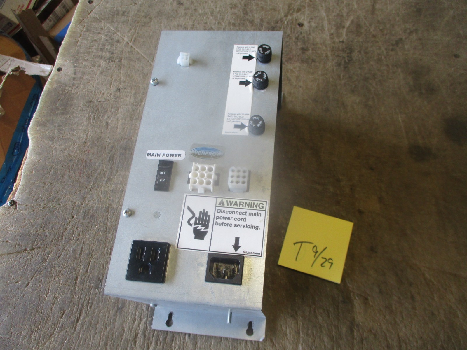 Used Dixie-Narco DN5591 GFV Power Supply Panel w/Transformer, Fair to Good Cond.