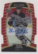 2019 Upper Deck Allure Rookies Red Rainbow 38/349 Tier 1 Blake Lizotte Auto ez4