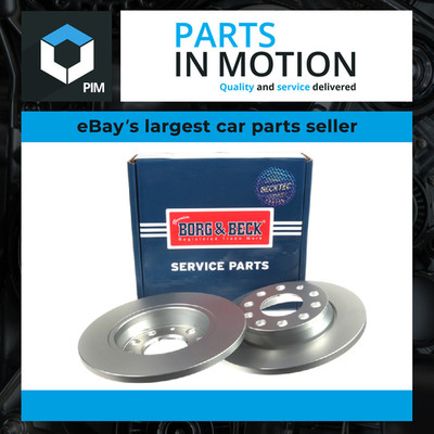 2x Brake Discs Pair Solid fits AUDI A4 B7 2.0 Rear 04 to 08 255mm Set B&B New