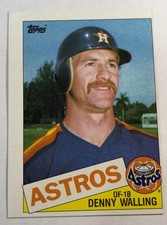 1985 Topps Denny Walling #382 Houston Astros Baseball Card EX Cond MiLB