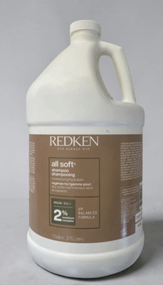REDKEN  All Soft Shampoo~ Gallon  128oz -NEWEST PACKAGING!! FREE SHIPPING!!