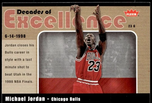 2007-08 Fleer #10 Michael Jordan Decades of Excellence E1