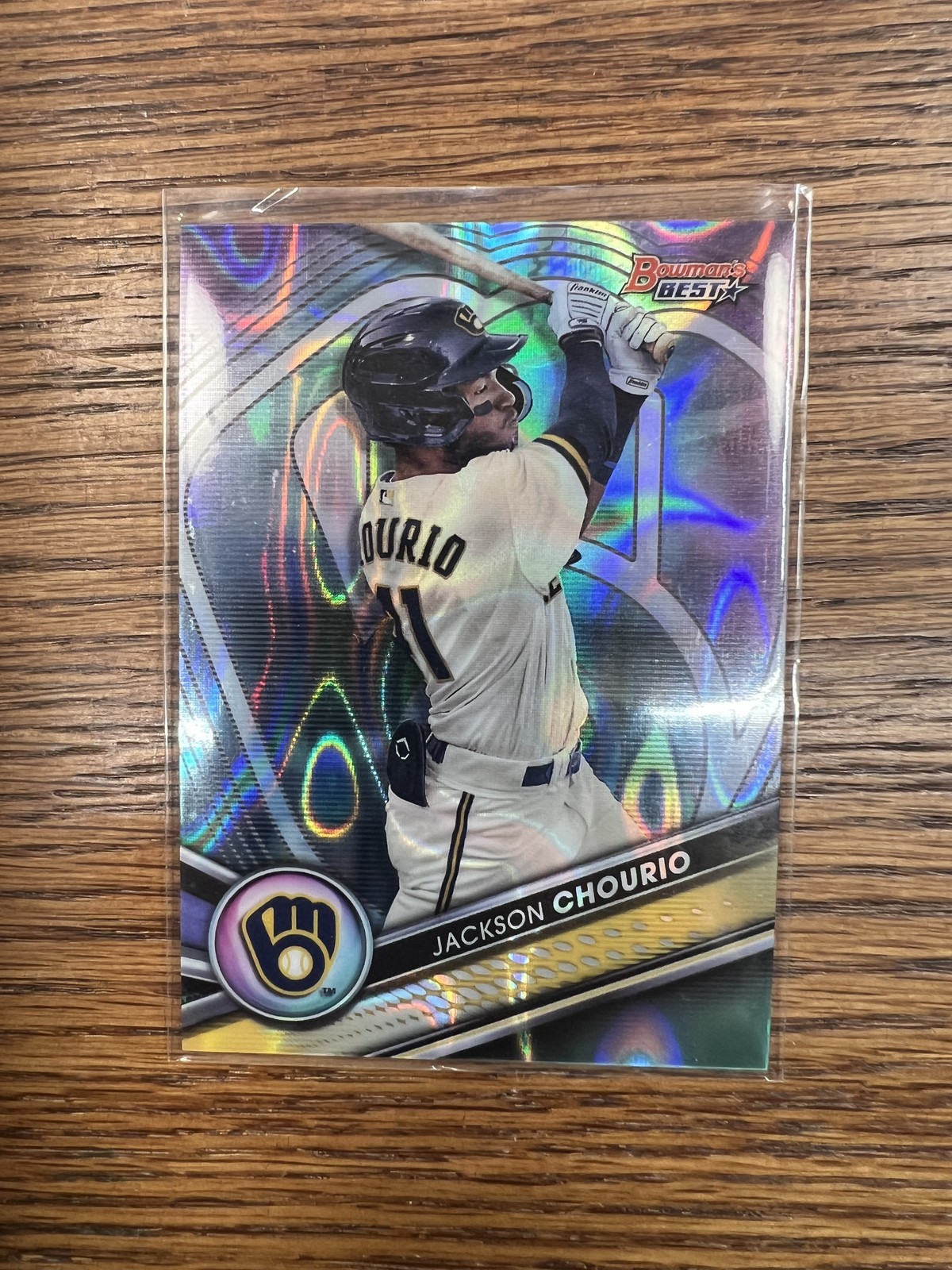2022 Bowman's Best #TP-19 Jackson Chourio Prospects Aqua Lava Refractor #/199