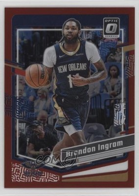 2023-24 Panini Donruss Optic Red Prizm 85/99 Brandon Ingram #7 1b30