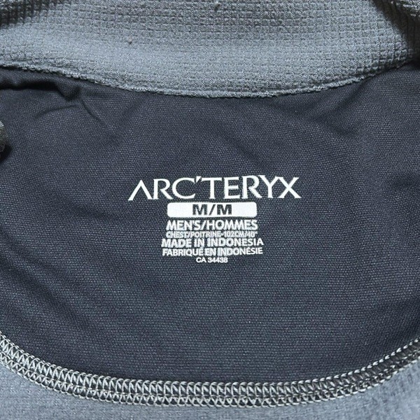 ARC'TERYX Arcteryx ARC TERYX Blouson taglia M grigio scuro uomo manica lunga zip ricamato