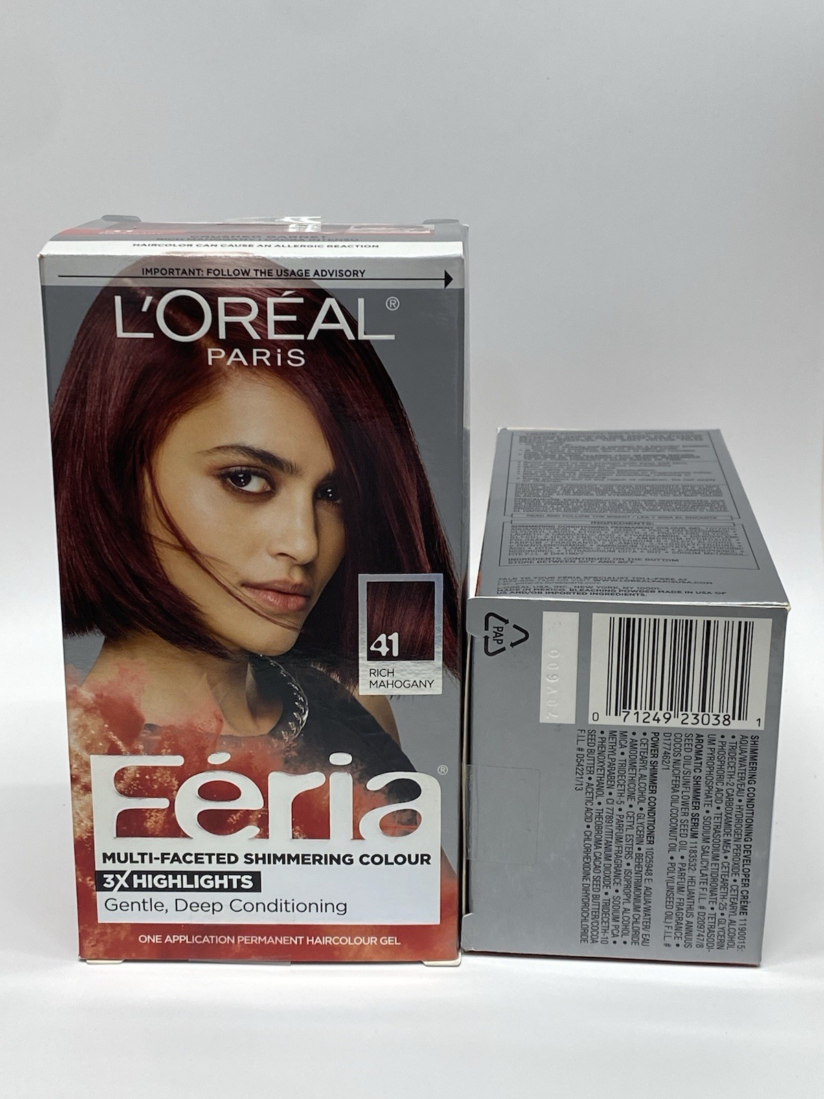 L'Oreal Paris Feria Multi-Faceted Shimmering Color3x Highlights#41 Rich Mahogany