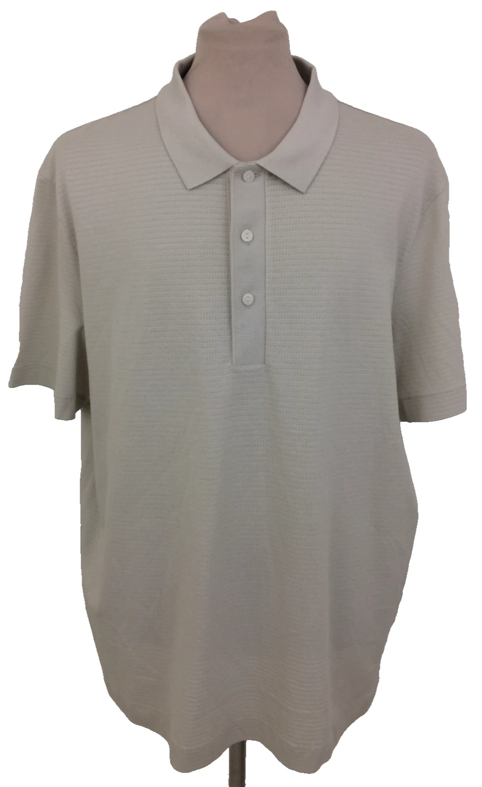 Autograph Men's Pale Opaline Size Pure 3XL Textured Polo Shirt New