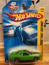 Unopened Hot Wheels 2008 Model Dodge Challenger SRT8 1:64 Diecast Green W/Stripe