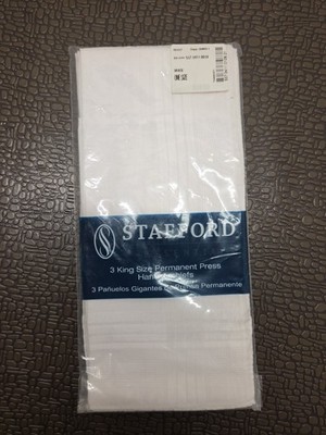 Stafford 3 PIECE KING SIZE PERMANENT PRESS HANDKERCHIEFS