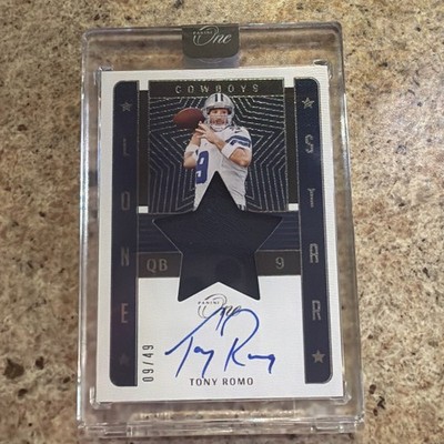 2022 Panini One Lone Star Autographs Tony Romo 09/49