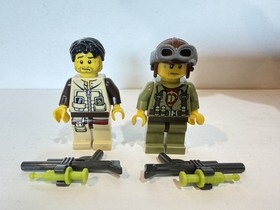 LEGO animal [trex02] Dino 5886 T-Rex Hunter w/ 2 mini figs & buggy 2012-revised