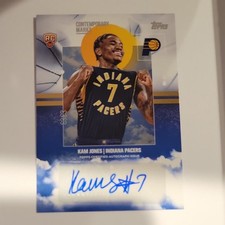 Topps 2025-26 Contemporary Marks Kam Jones Rookie Auto Indiana Pacers #CM-KO