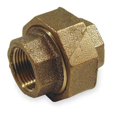 Union Red Brass Union, 3/4 In Female Npt X 3/4 In Female Npt, 1Vfk5
