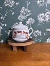 VTG 70s Retro Cottage French Onion Soup Recipe Cup