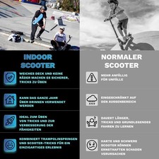 Indo Trampolin Scooter Trick Roller Park Indor Trainer Vario verstellbar