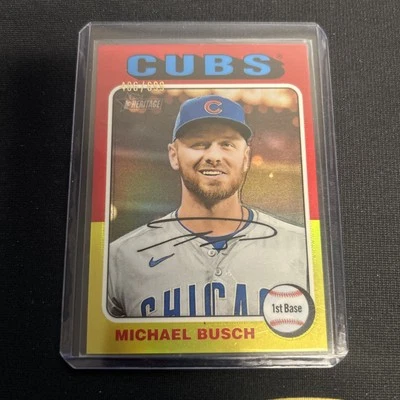 2024 Topps Heritage High Number #537 Michael Busch /699 CHROME REFACTOR MINT - Image 1 of 2