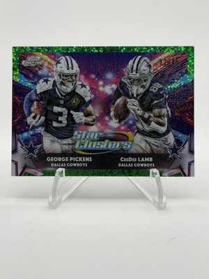 2025 Topps Cosmic Chrome - Star Clusters CeeDee Lamb, George Pickens #SC-8 Green