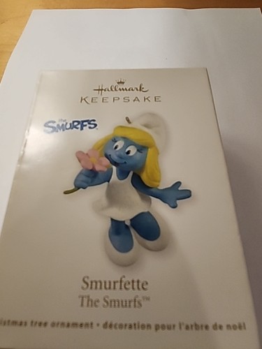 2011 Hallmark Keepsake Ornament “Smurfette” The Smurfs- E