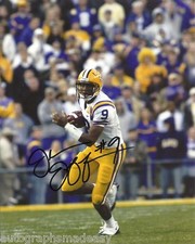 JORDAN JEFFERSON LSU TIGERS SIGNED 8X10 PHOTO W/COA #4