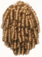 10" SMALL SPIRAL CORKSCREW CURLS CURLY HAIR PONYTAIL HAIRPIECE SHIRLEY TEMPLE