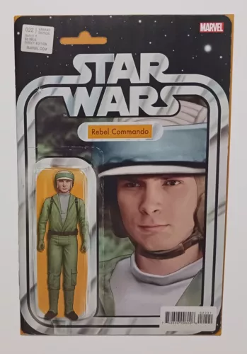STAR WARS #22 COMIC REBEL COMMANDO ACTION FIGURE VARIANT NEAR MINT