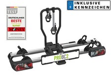 Eufab Fahrradträger PROBC2 für 2 Fahrräder E-Bike +Kennzeichen