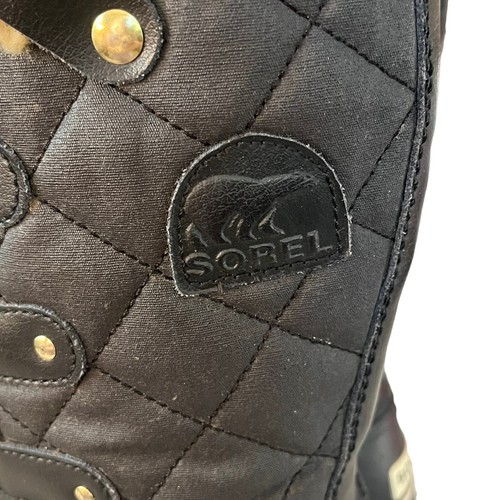 Sorel Tofino Waterproof Boots Women’s Size 7 Winter Black Fur Trim Quilted - Picture 7 of 10