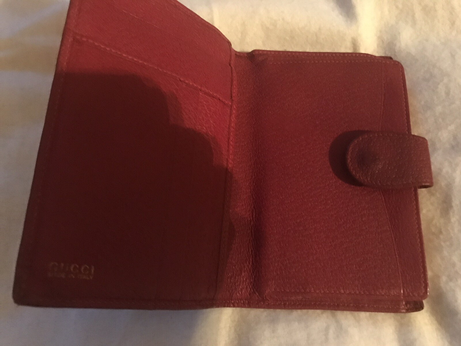 Authentic Gucci Small Article Wallet  Leather Red - image 8